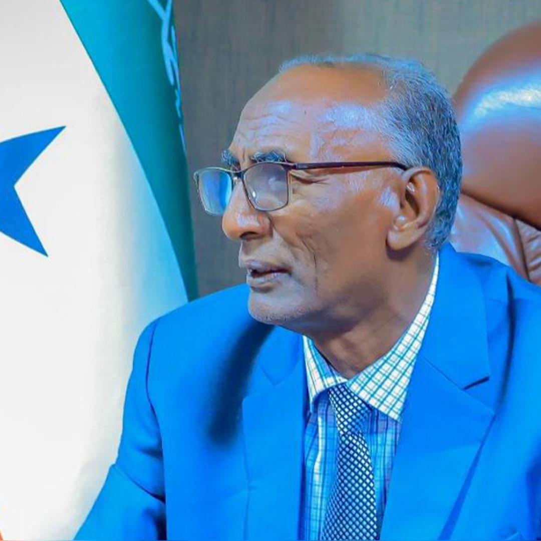 bdalle Mohamed Arab, Somaliland’s Minister of Internal Security, speaking at a press conference in Hargeisa on December 25, 2024