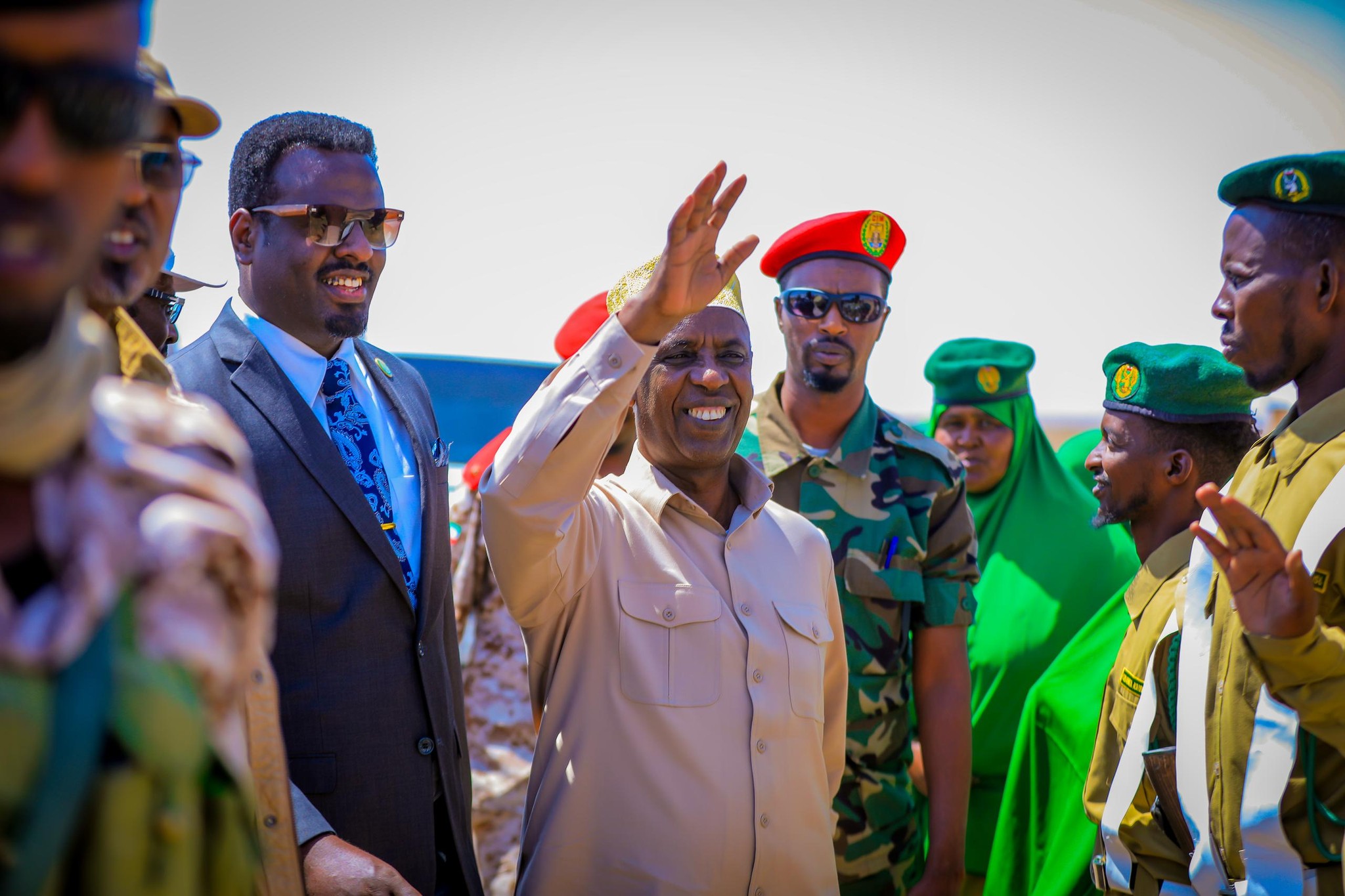 This is the vice president of Somaliland visited Eerigabo, to find a solution to the conflicts in Sool and Sanaag regions.