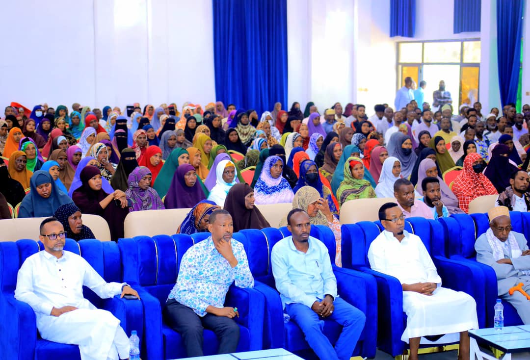 Parents attending an education quality improvement conference in Jigjiga, chaired by regional and city education officials.