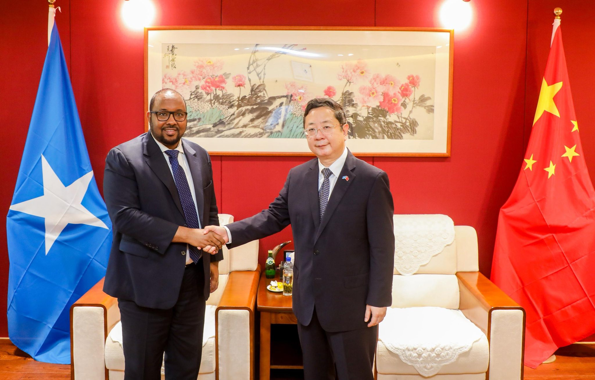 SSC-Khaatumo leader meeting with Chinese Ambassador to Somalia, Wang Yi.
