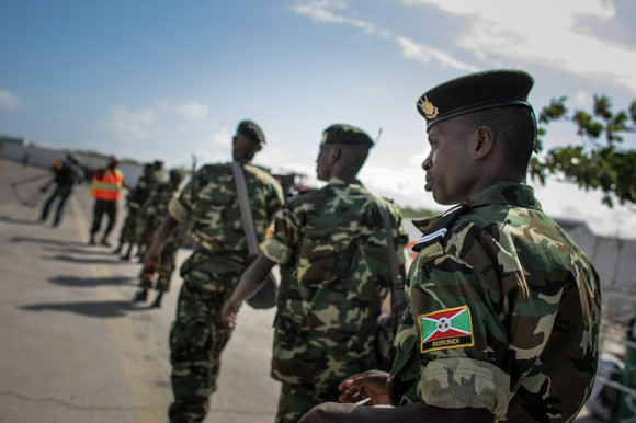 Burundi troops evacuated from the Xawaadley base in Middle Shabelle due to severe flooding, with a helicopter experiencing a technical issue but safely handled by pilots.
